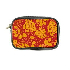 Floral Wallpaper Hot Red Coin Purse by ImpressiveMoments