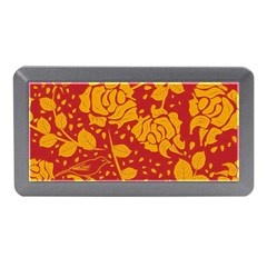 Floral Wallpaper Hot Red Memory Card Reader (mini) by ImpressiveMoments