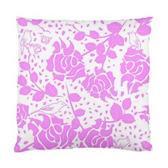 Floral Wallpaper Pink Standard Cushion Cases (two Sides)  by ImpressiveMoments