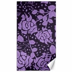 Floral Wallpaper Purple Canvas 40  X 72   by ImpressiveMoments