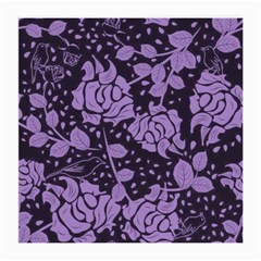 Floral Wallpaper Purple Medium Glasses Cloth (2-side) by ImpressiveMoments