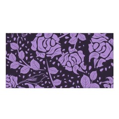 Floral Wallpaper Purple Satin Shawl by ImpressiveMoments