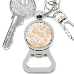 Floral Wallpaper Peach Bottle Opener Key Chains by ImpressiveMoments