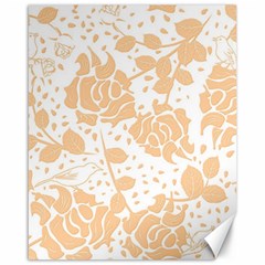 Floral Wallpaper Peach Canvas 16  X 20   by ImpressiveMoments