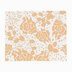 Floral Wallpaper Peach Small Glasses Cloth (2-side) by ImpressiveMoments