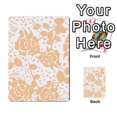 Floral Wallpaper Peach Multi-purpose Cards (rectangle)  by ImpressiveMoments