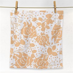 Floral Wallpaper Peach Face Towel by ImpressiveMoments