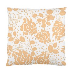 Floral Wallpaper Peach Standard Cushion Case (one Side)  by ImpressiveMoments