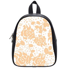 Floral Wallpaper Peach School Bags (small)  by ImpressiveMoments