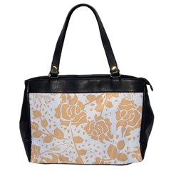 Floral Wallpaper Peach Office Handbags by ImpressiveMoments