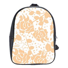 Floral Wallpaper Peach School Bags (xl)  by ImpressiveMoments