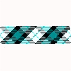 Smart Plaid Teal Large Bar Mats by ImpressiveMoments