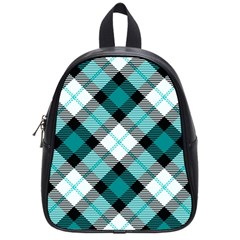 Smart Plaid Teal School Bags (small)  by ImpressiveMoments