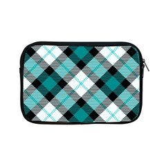 Smart Plaid Teal Apple Ipad Mini Zipper Cases by ImpressiveMoments