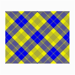 Smart Plaid Blue Yellow Small Glasses Cloth by ImpressiveMoments