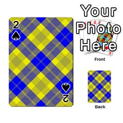 Smart Plaid Blue Yellow Playing Cards 54 Designs  by ImpressiveMoments