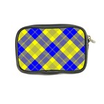 Smart Plaid Blue Yellow Coin Purse Back