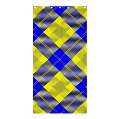 Smart Plaid Blue Yellow Shower Curtain 36  X 72  (stall)  by ImpressiveMoments