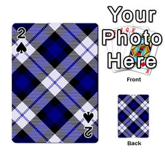 Smart Plaid Blue Playing Cards 54 Designs  by ImpressiveMoments