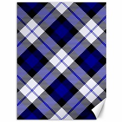 Smart Plaid Blue Canvas 36  X 48   by ImpressiveMoments