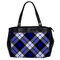 Smart Plaid Blue Office Handbags by ImpressiveMoments