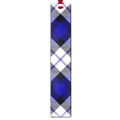 Smart Plaid Blue Large Book Marks by ImpressiveMoments