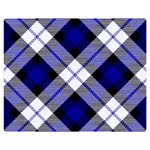 Smart Plaid Blue Double Sided Flano Blanket (Medium)  60 x50  Blanket Front