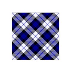 Smart Plaid Blue Satin Bandana Scarf by ImpressiveMoments