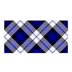 Smart Plaid Blue Satin Wrap by ImpressiveMoments