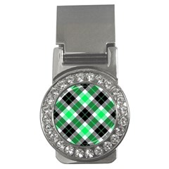 Smart Plaid Green Money Clips (cz)  by ImpressiveMoments