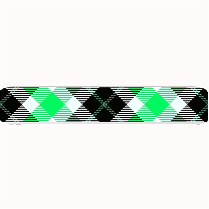 Smart Plaid Green Small Bar Mats