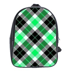 Smart Plaid Green School Bags(large)  by ImpressiveMoments