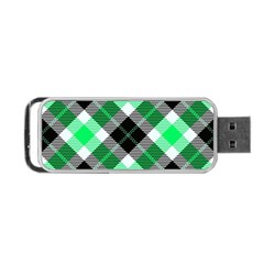 Smart Plaid Green Portable Usb Flash (one Side) by ImpressiveMoments