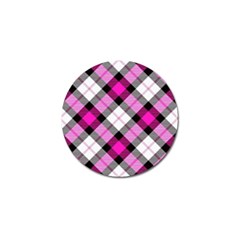 Smart Plaid Hot Pink Golf Ball Marker (10 Pack) by ImpressiveMoments