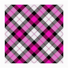 Smart Plaid Hot Pink Medium Glasses Cloth (2-side) by ImpressiveMoments