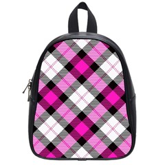 Smart Plaid Hot Pink School Bags (small)  by ImpressiveMoments