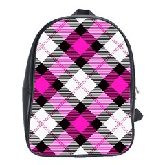 Smart Plaid Hot Pink School Bags (xl)  by ImpressiveMoments