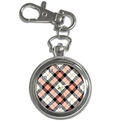 Smart Plaid Peach Key Chain Watches by ImpressiveMoments