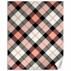 Smart Plaid Peach Canvas 16  X 20   by ImpressiveMoments