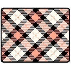 Smart Plaid Peach Fleece Blanket (medium)  by ImpressiveMoments