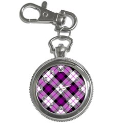 Smart Plaid Purple Key Chain Watches by ImpressiveMoments