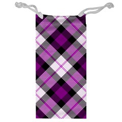 Smart Plaid Purple Jewelry Bags by ImpressiveMoments