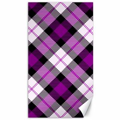 Smart Plaid Purple Canvas 40  X 72   by ImpressiveMoments