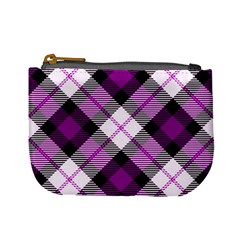 Smart Plaid Purple Mini Coin Purses by ImpressiveMoments