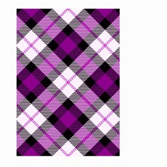 Smart Plaid Purple Large Garden Flag (two Sides) by ImpressiveMoments