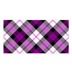 Smart Plaid Purple Satin Shawl by ImpressiveMoments