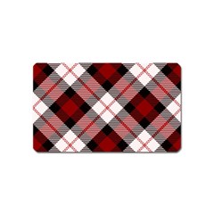 Smart Plaid Red Magnet (name Card) by ImpressiveMoments