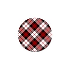 Smart Plaid Red Golf Ball Marker (10 Pack) by ImpressiveMoments