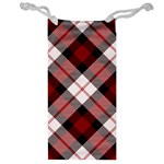 Smart Plaid Red Jewelry Bags Front