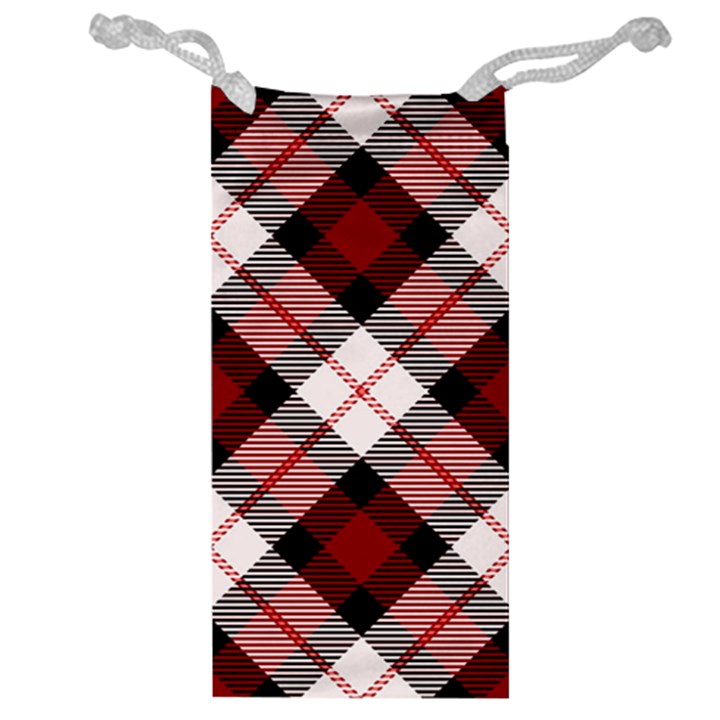 Smart Plaid Red Jewelry Bags